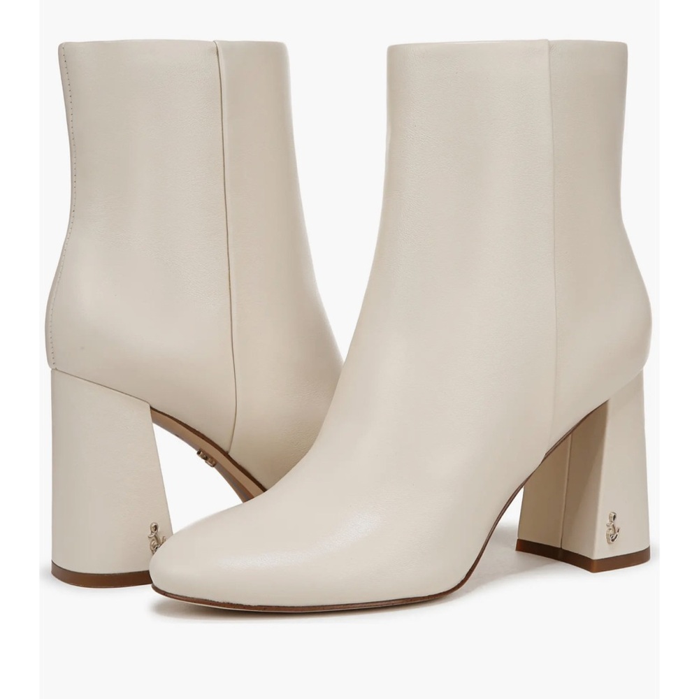 Sam Edelman White Heeled Boots